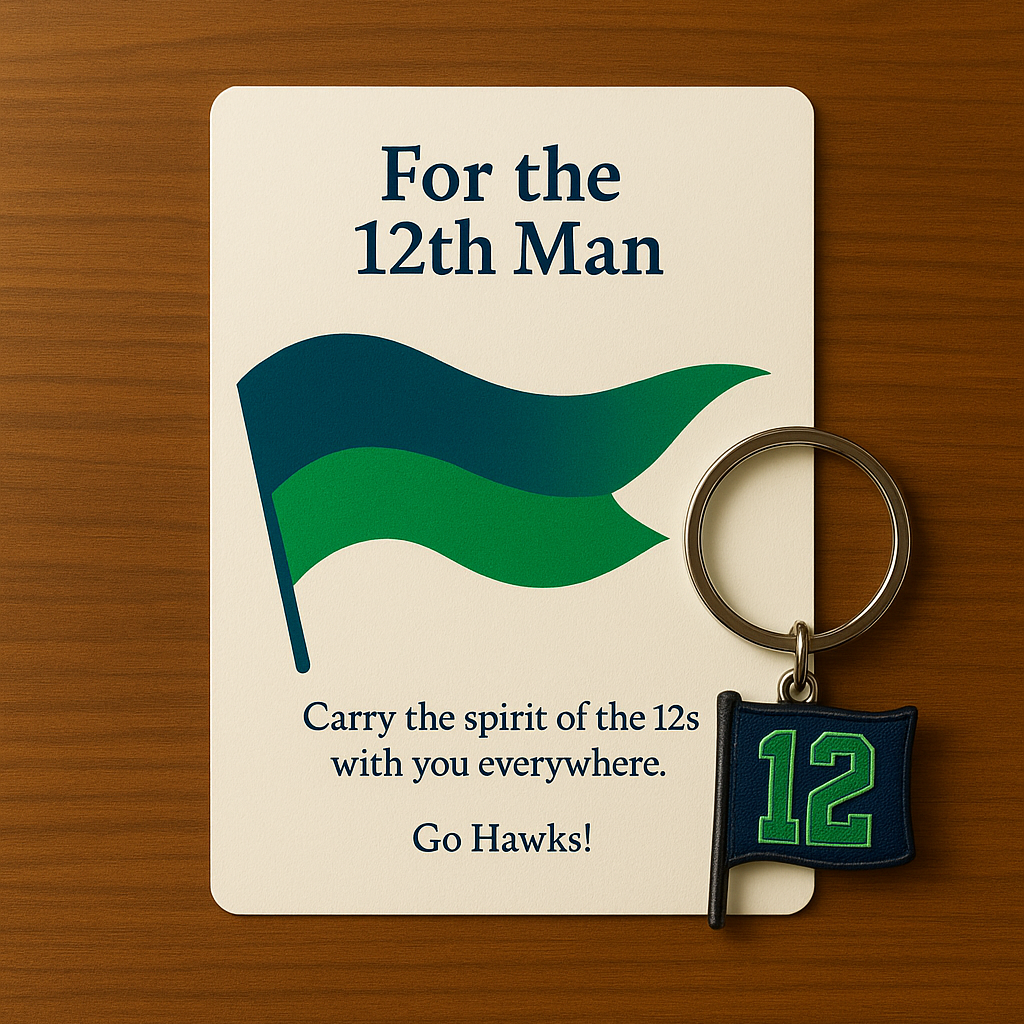 12th Fan Keychain – Your Spirit, Our Strength