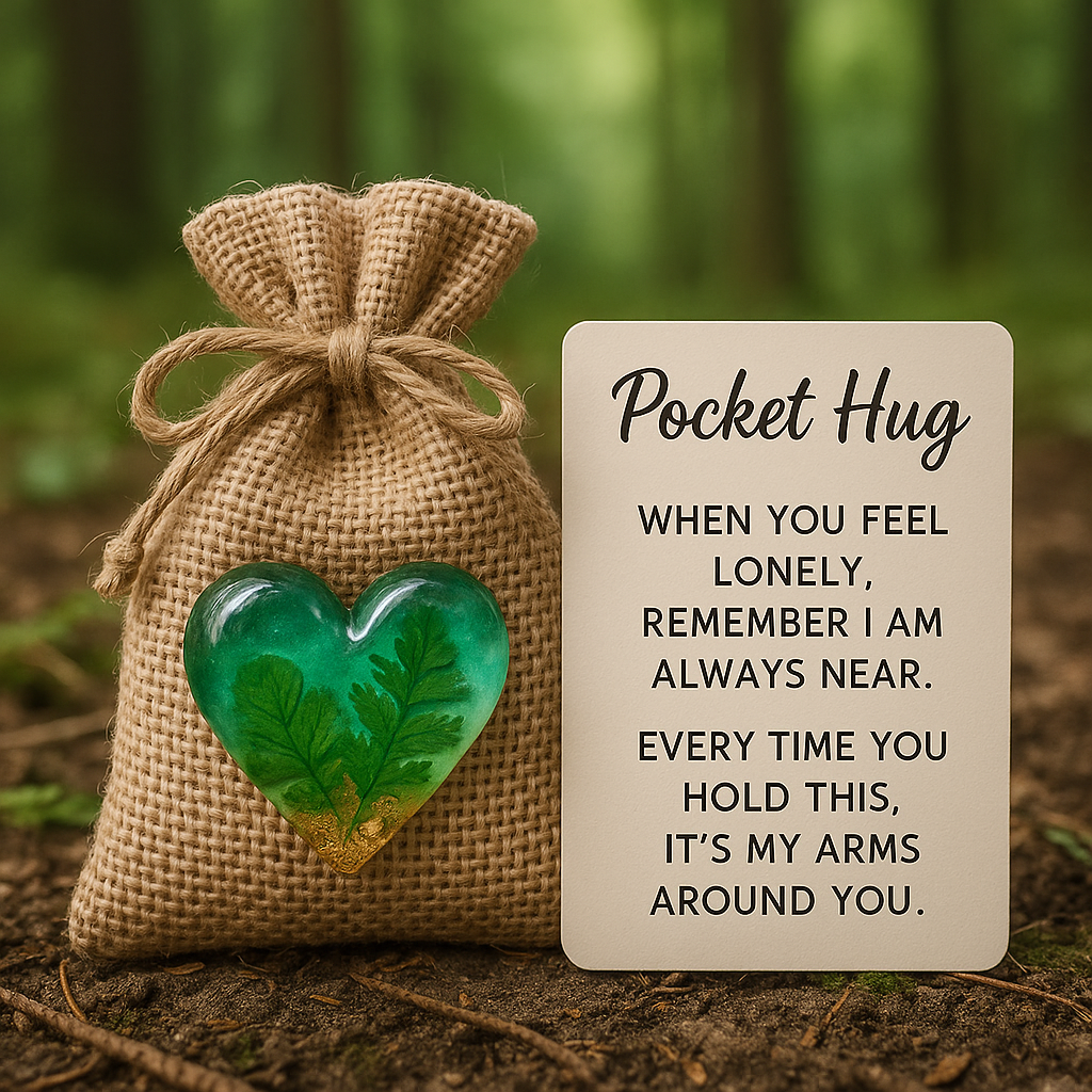 Evergreen Heart Pocket Hug