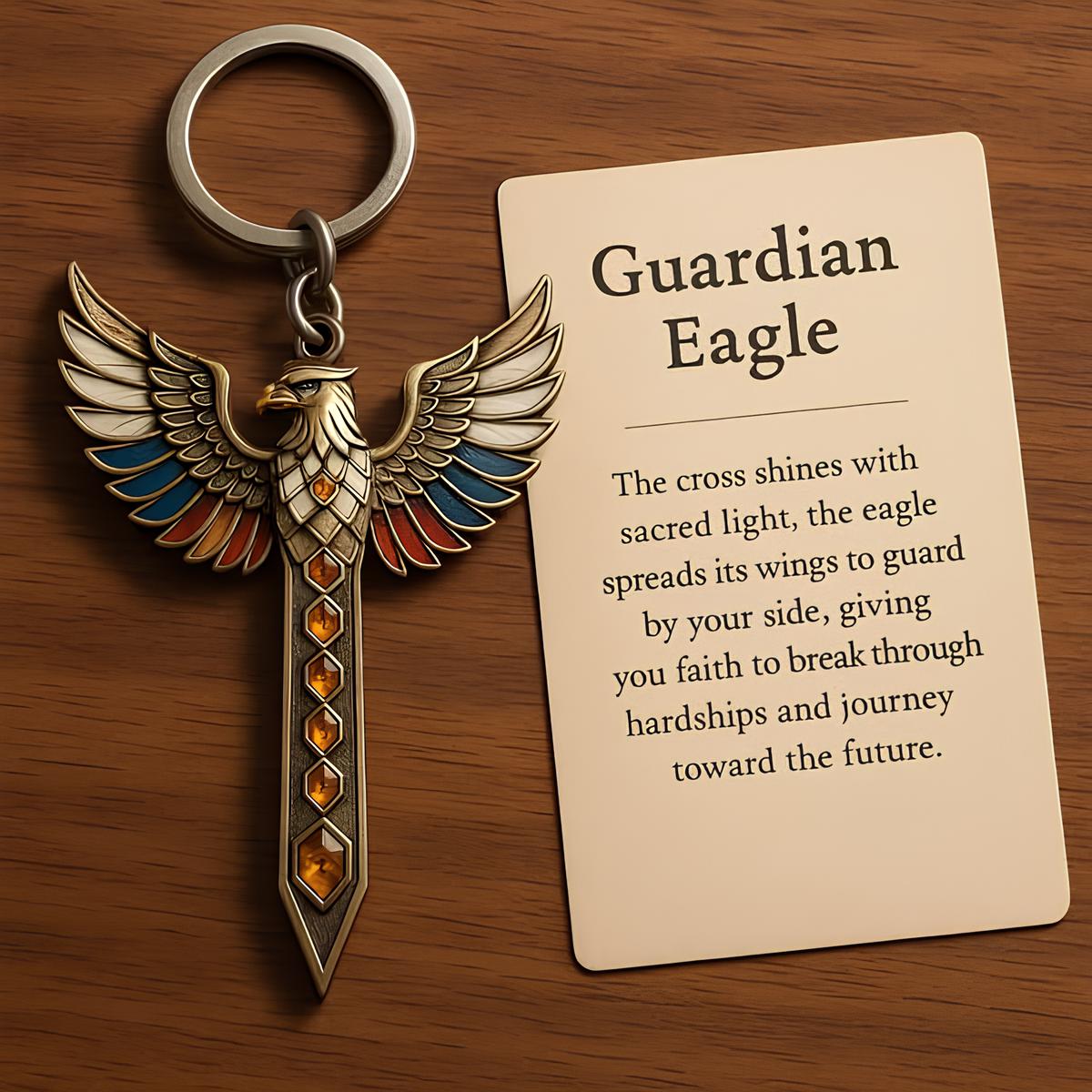 Guardian Eagle Keychain – Your Symbol of Faith and Protection
