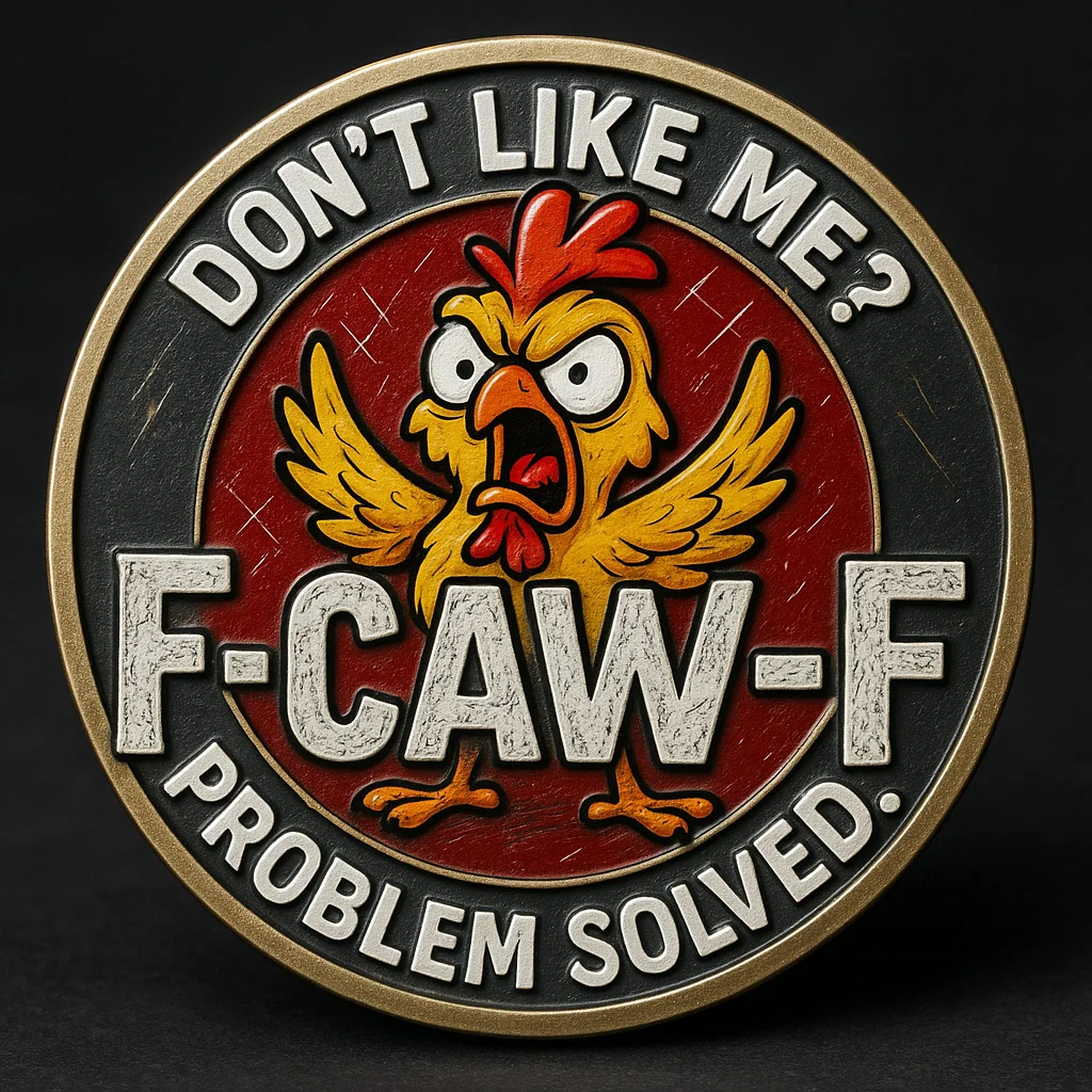“No Clucks Given” Coin