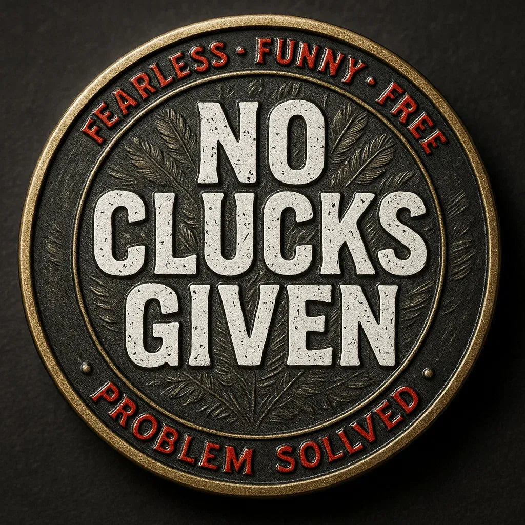 “No Clucks Given” Coin
