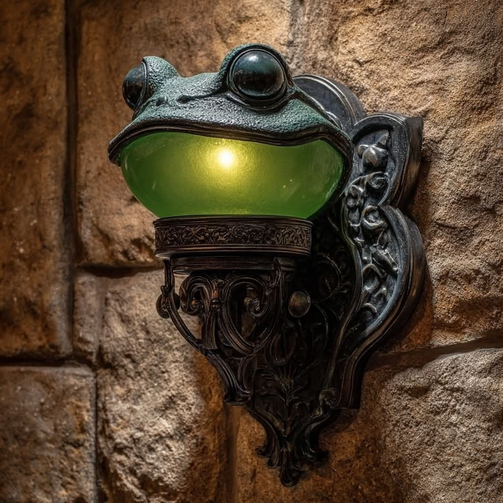 Emerald Frog Wall Lamp