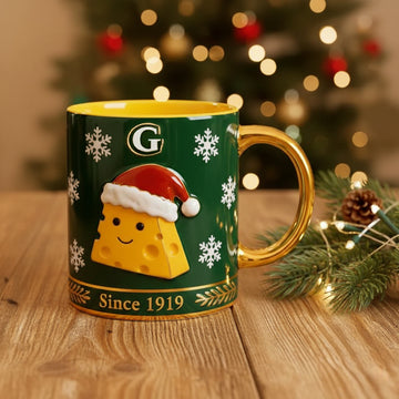 Green Bay Cheesehead Holiday Mug – Since 1919
