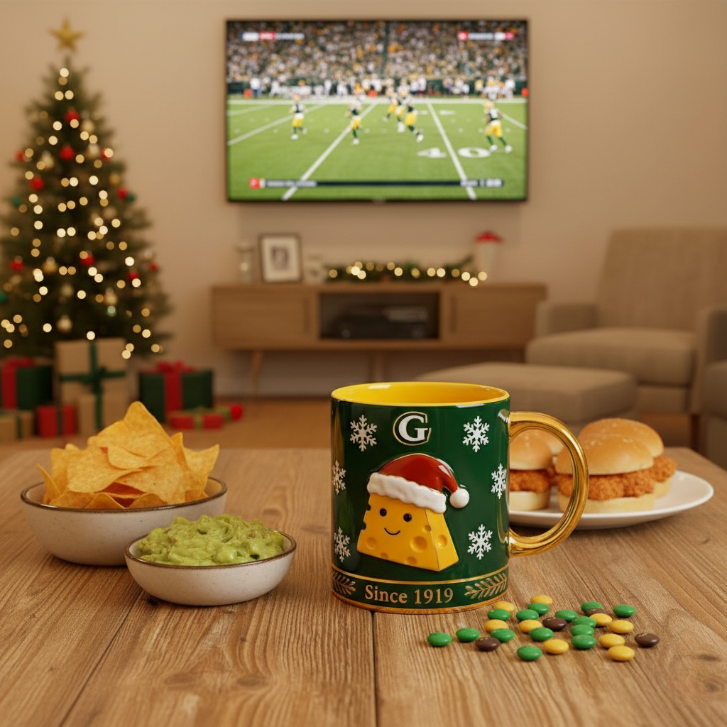 Green Bay Cheesehead Holiday Mug – Since 1919