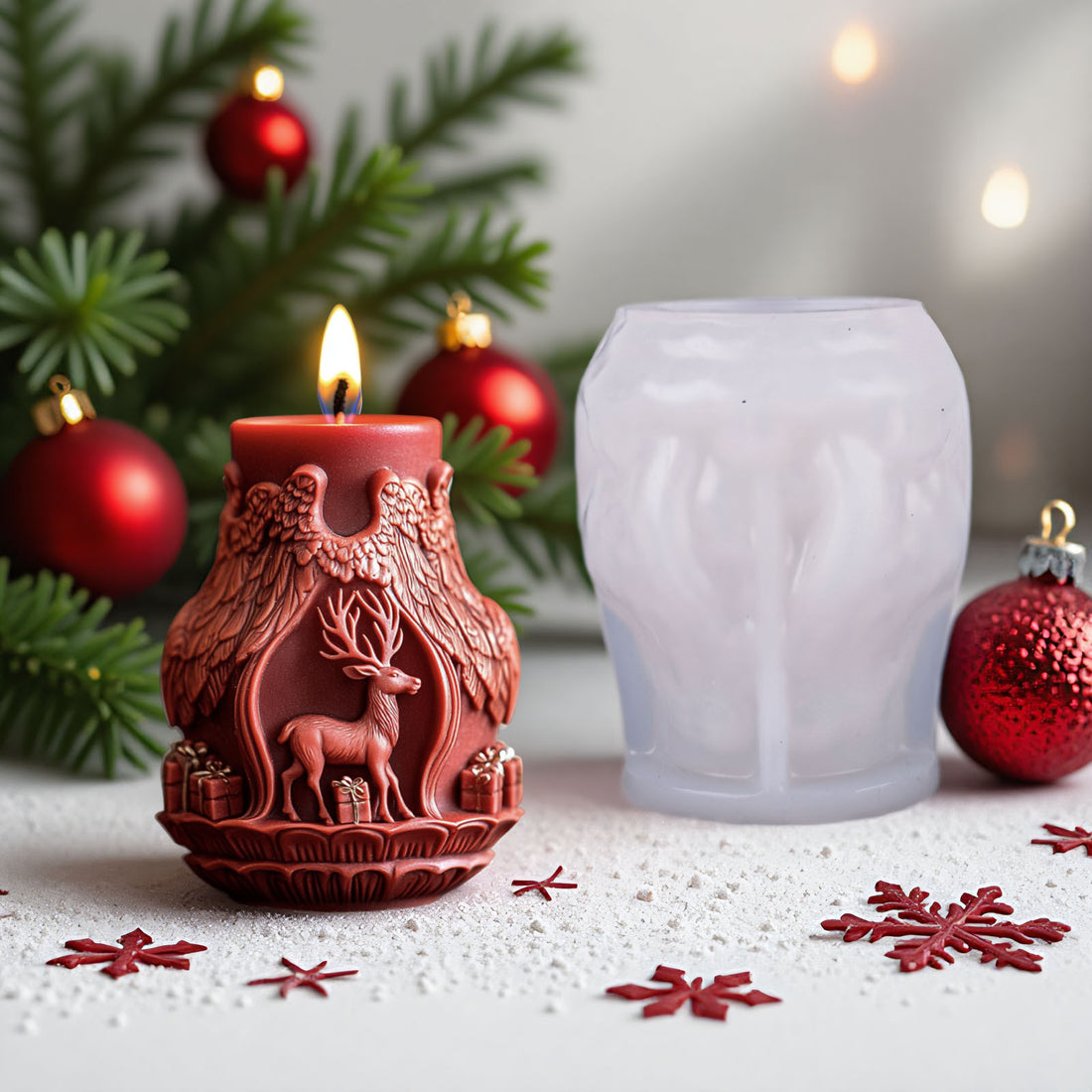 Christmas Candle Molds