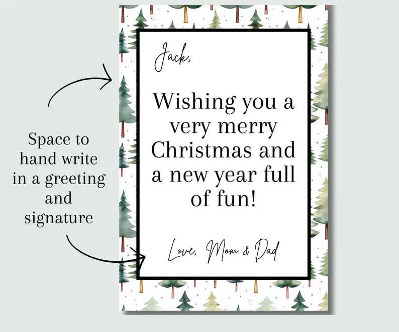 Christmas Gift Card Book - Surprises On Every Page Hardcover And Durability Line