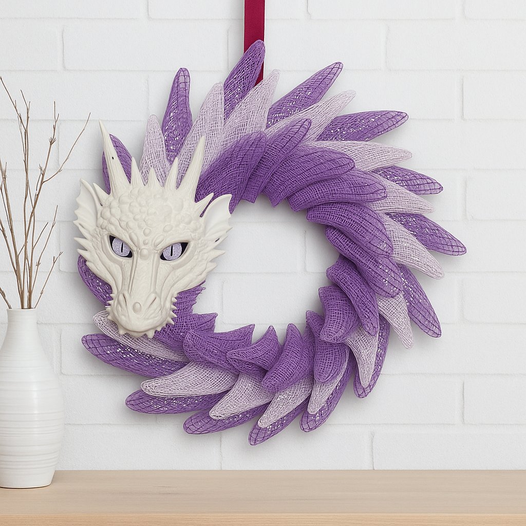 Purple Dragon Wreath