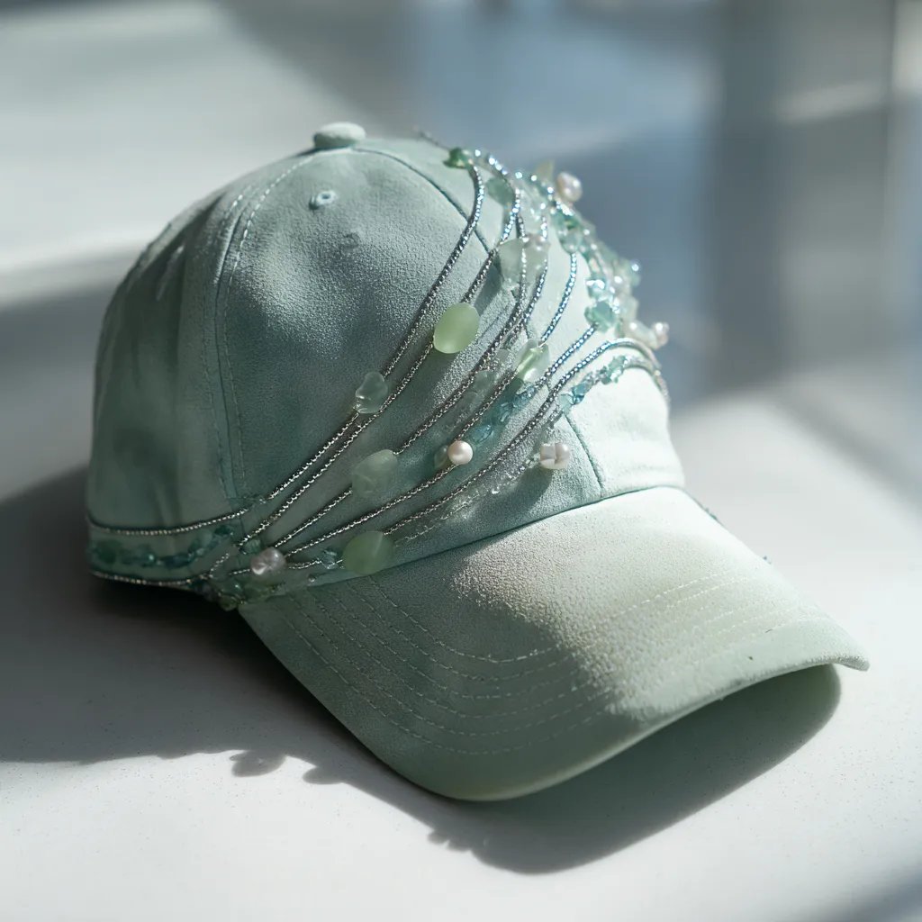 Sea Glass Embroidered Cap