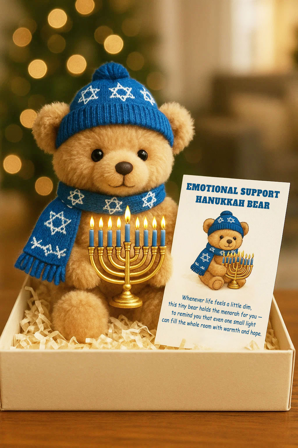 Emotional Support Hanukkah Bear
