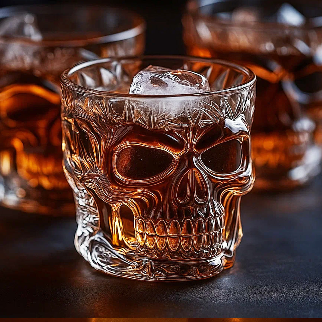 Skull Whiskey Glass