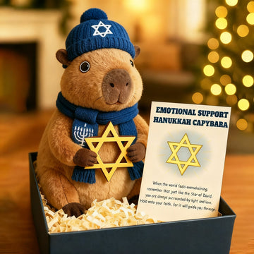 Emotional Support Hanukkah Capybara