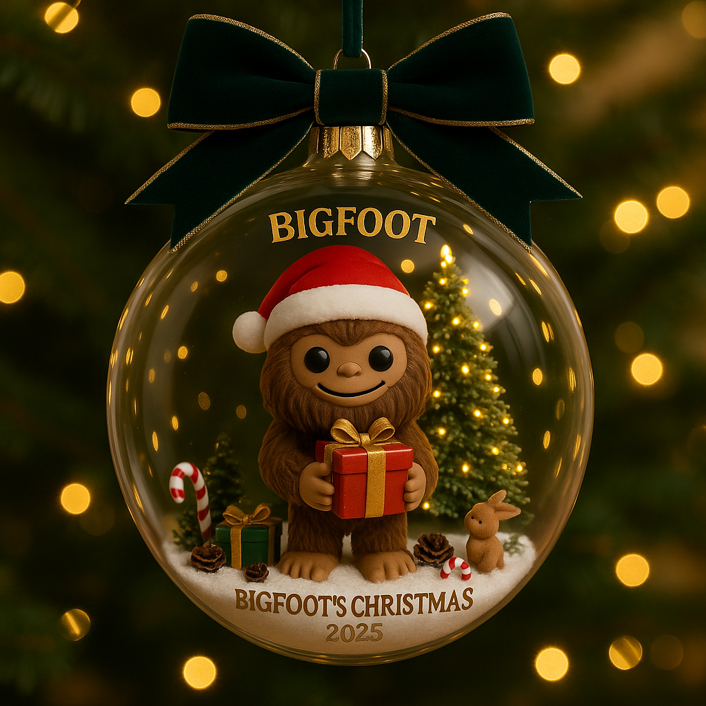 Believe in Bigfoot – Christmas Ornament 2025