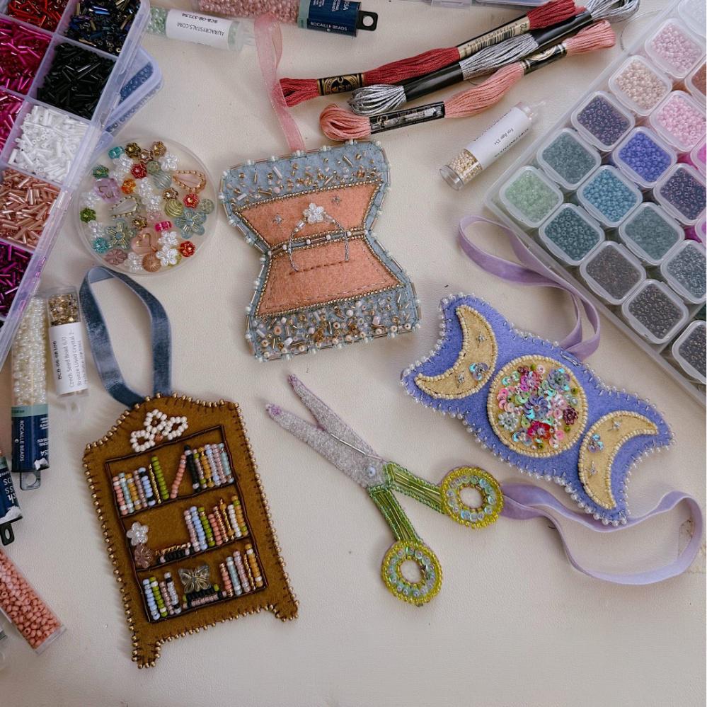 Christmas Handmade Beaded Ornaments