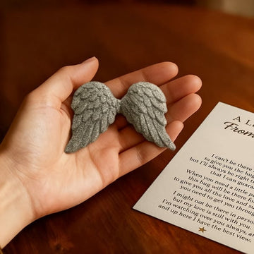 A Little Hug From Heaven – Angel Wings Keepsake Card
