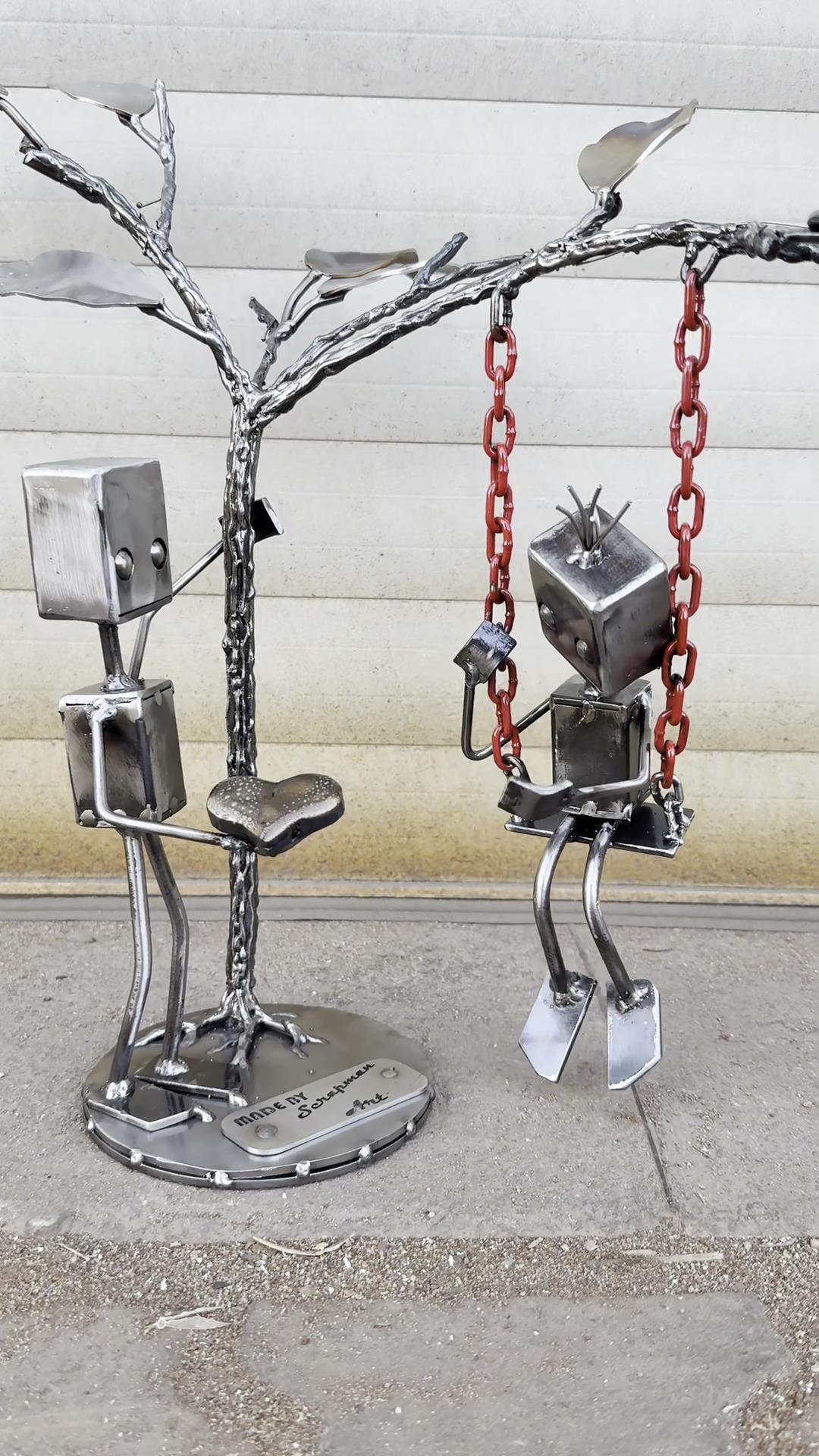 Robotic Love Confession Ornament