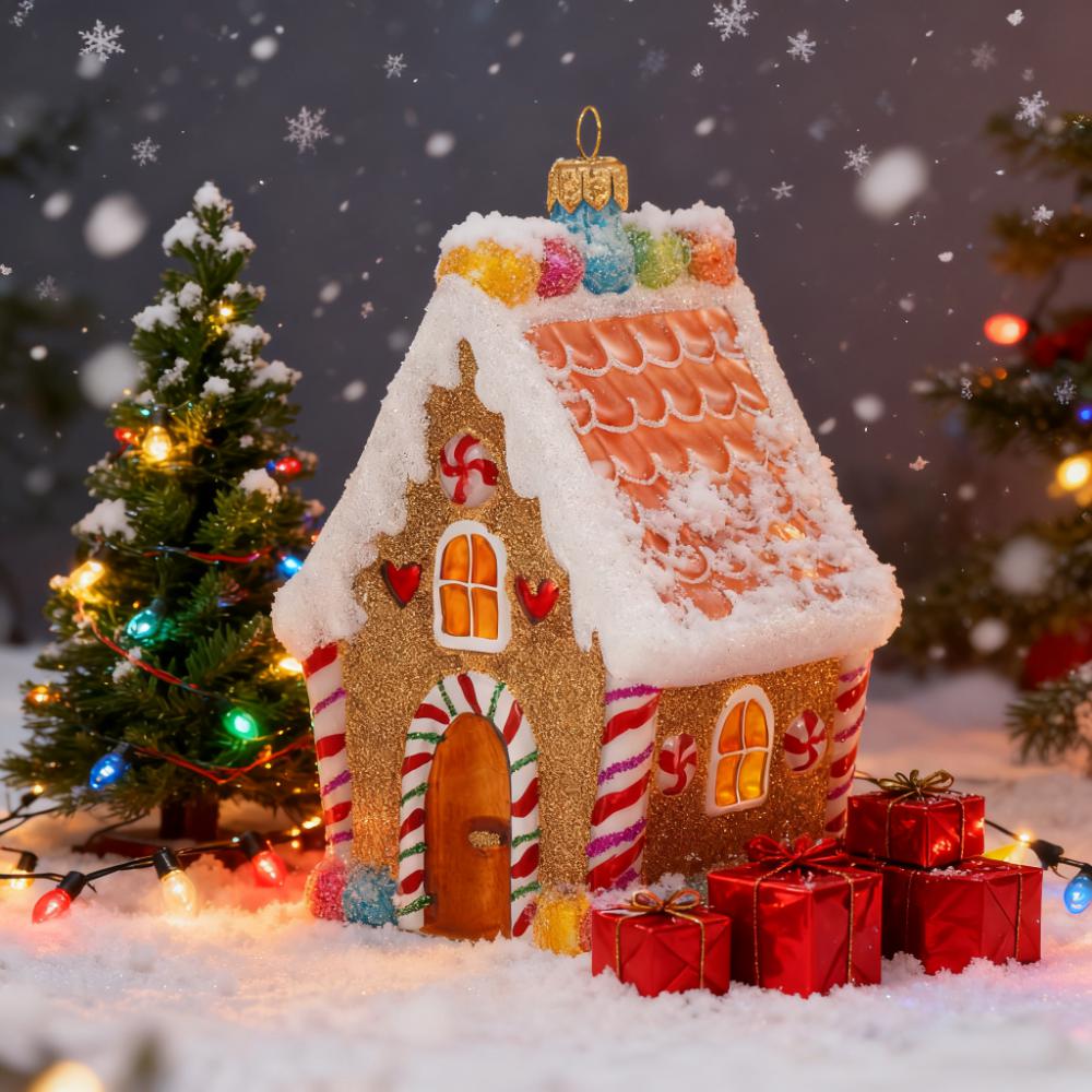 Colorful Gingerbread Christmas Tree Ornament