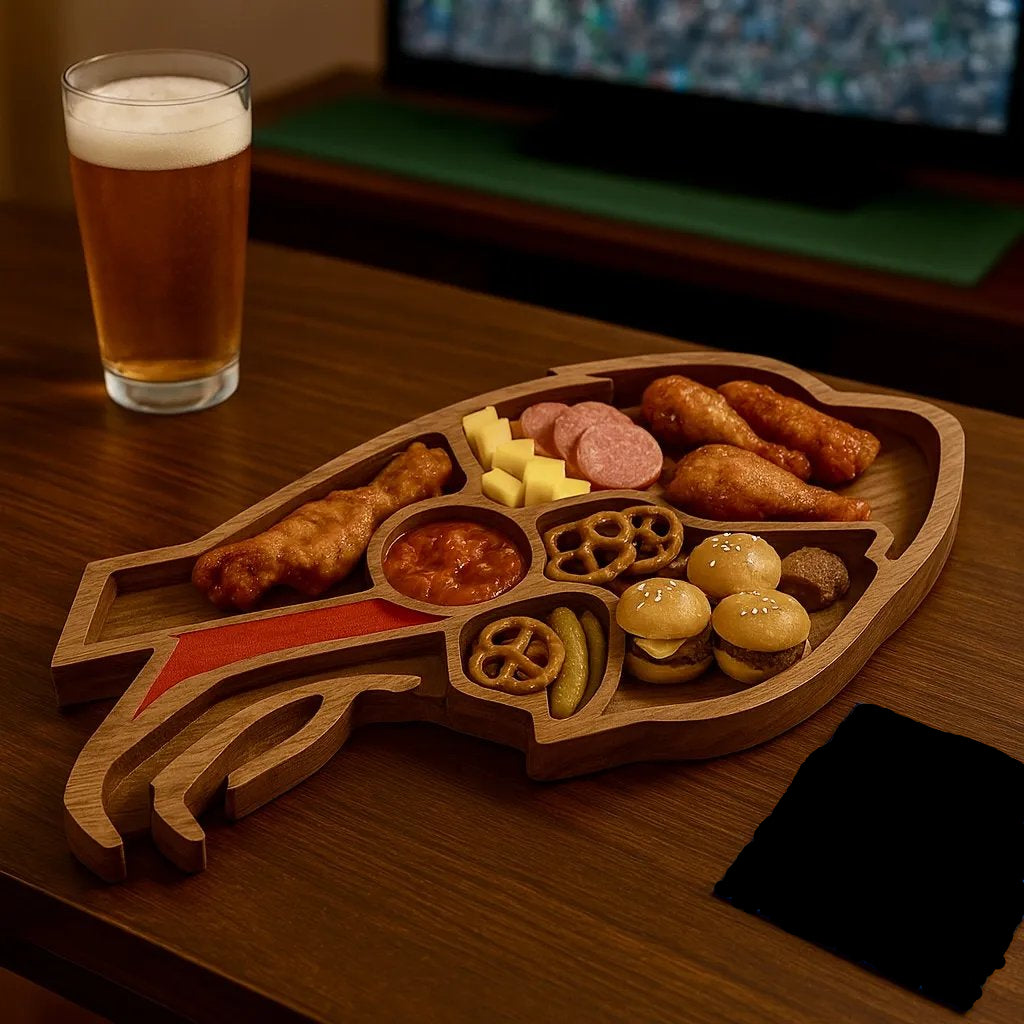 Team Legacy Wooden Charcuterie Board – Game Day Platter