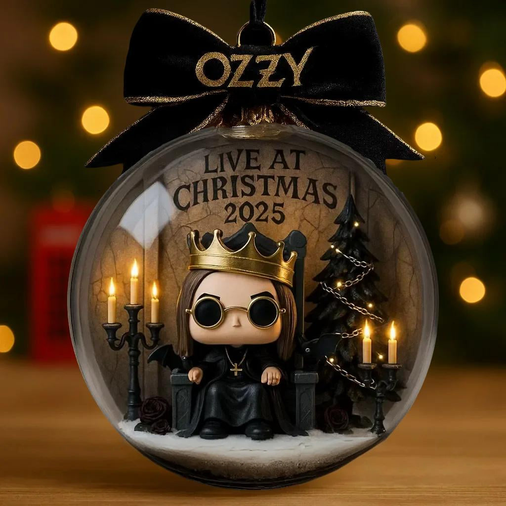 Ozzy Osbourne Christmas Ornament