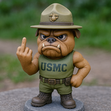 Military Bulldog Soldier Decorative Figures