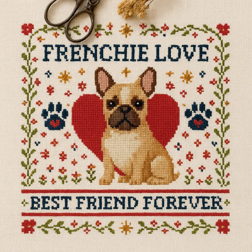 Dog Love Cross Stitch Kit