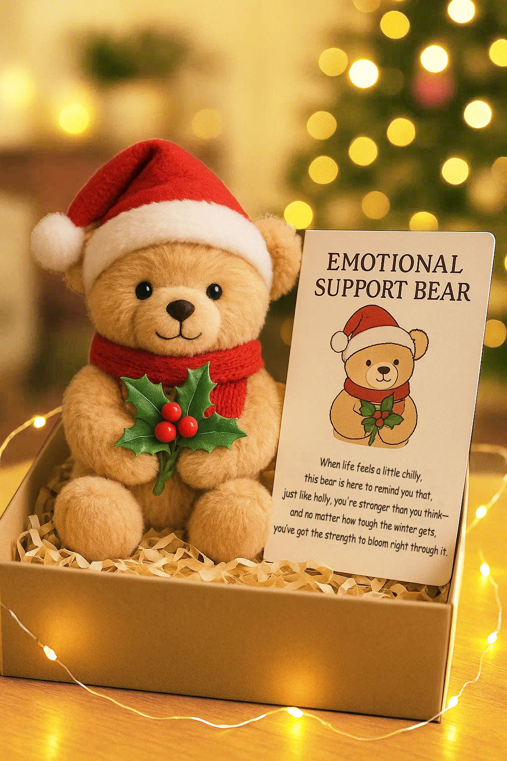 Emotional Support Bear With Holly