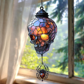 Vintage Gothic Skull Suncatcher-[2D]