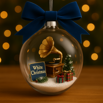 White Christmas Ornament