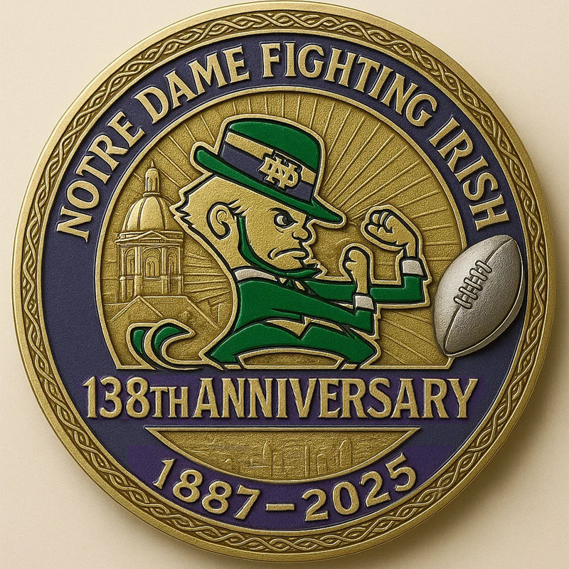 Notre Dame Fighting Irish 138th Anniversary Commemorative Coin