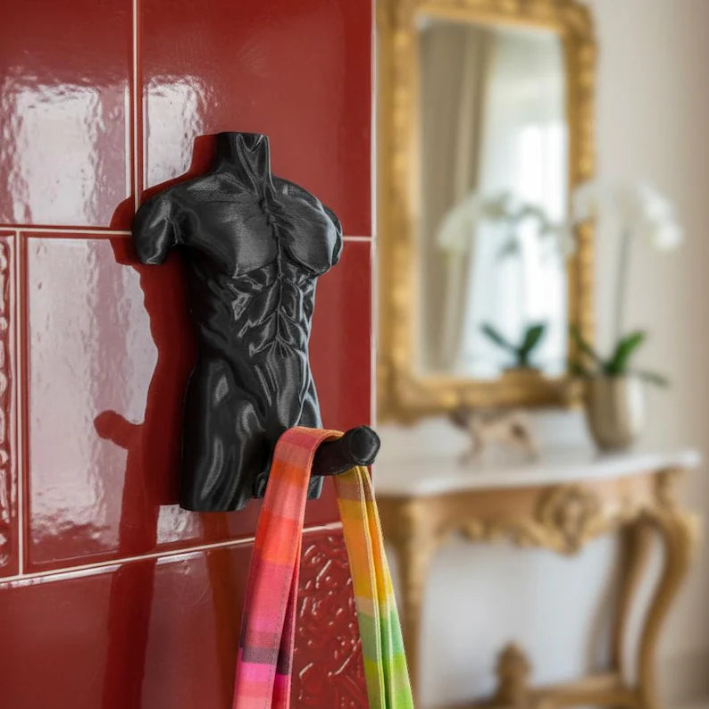 Hung Hook Fun Muscular Man Wall Hook