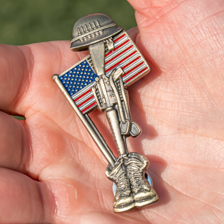 Handmade Soldier Memorial Pin