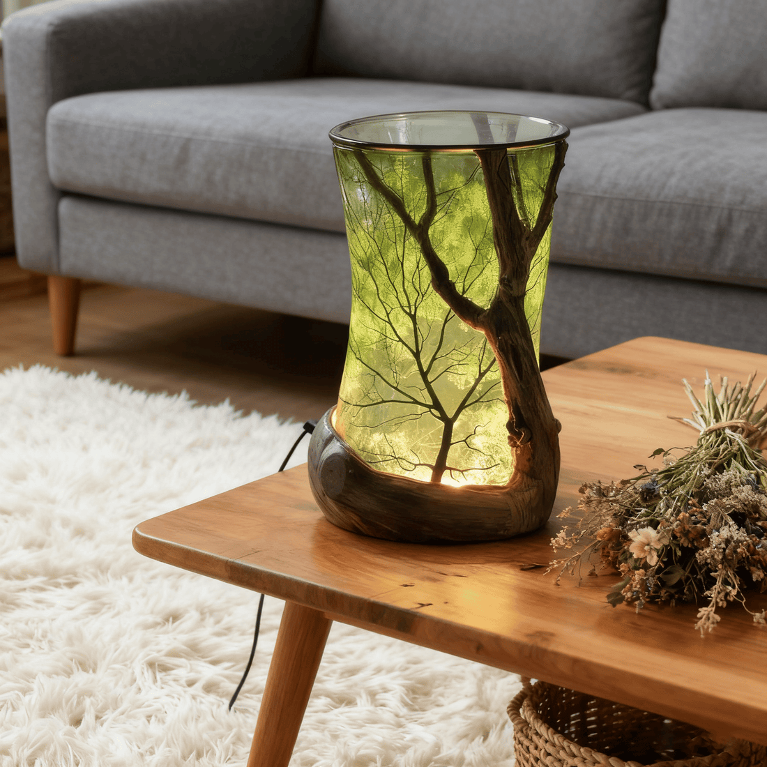 “Enchanted Forest” Nature-Inspired Ambient Lamp
