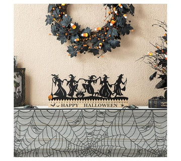 18"L Halloween Dancing Witch Countdown Table Sign