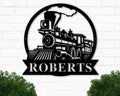 Train Metal Sign, Custom Train Sign, Personalized Train Sign, Railroad Sign, Railway Sign, Train Room, Train Decor, Train Name Sign