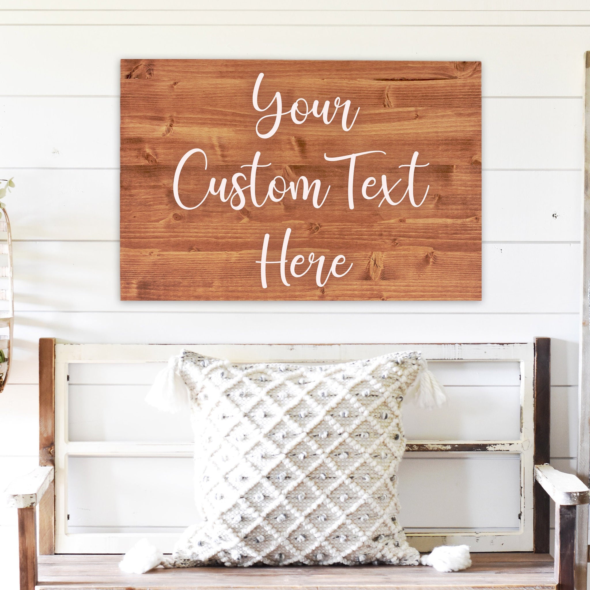 Custom Quote Wood Sign | Customized Wooden Signs | Personalized Text Farmhouse Sign | Man Cave Sign | Gifts for Him | Gifts for Boyfriend