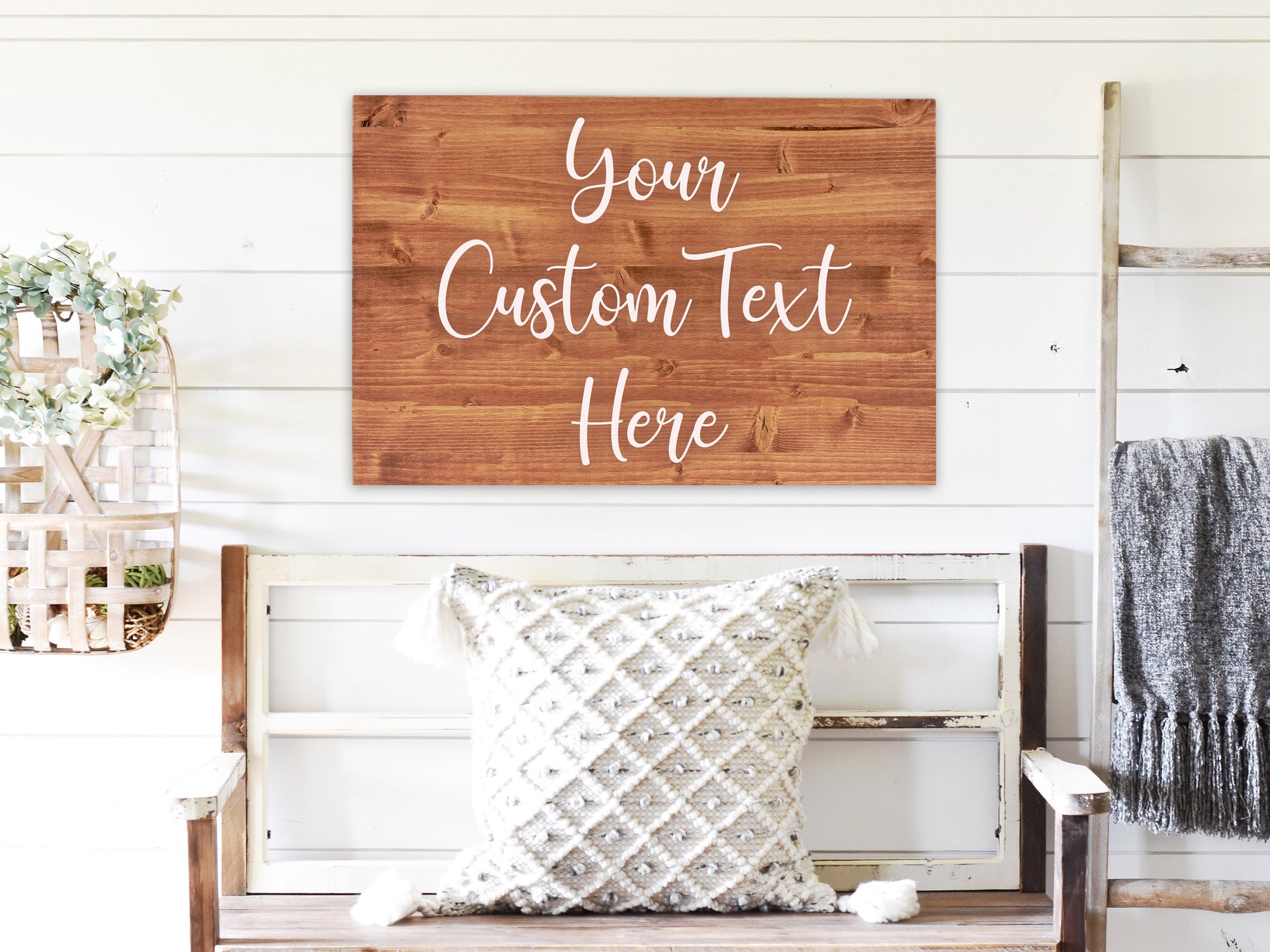 Custom Quote Wood Sign | Customized Wooden Signs | Personalized Text Farmhouse Sign | Man Cave Sign | Gifts for Him | Gifts for Boyfriend