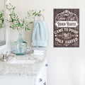Here I Sit Broken Hearted | Funny Bathroom Sign