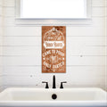 Here I Sit Broken Hearted | Funny Bathroom Sign