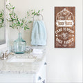 Here I Sit Broken Hearted | Funny Bathroom Sign