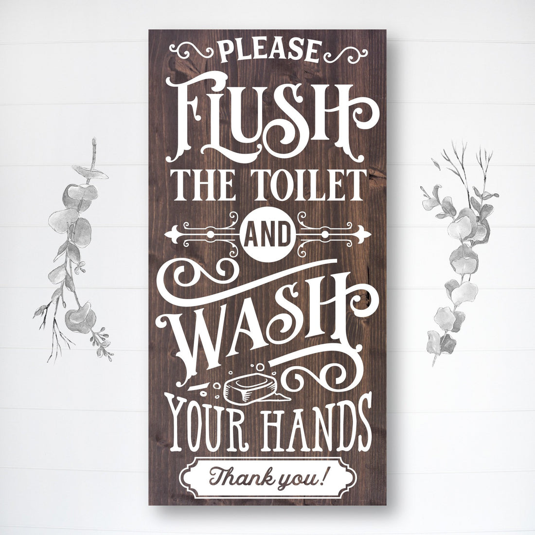 Please Flush the Toilet | Funny Bathroom Sign