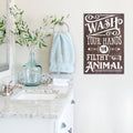 Wash Your Hands Ya Filthy | Funny Bathroom Sign