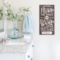 Please Flush the Toilet | Funny Bathroom Sign