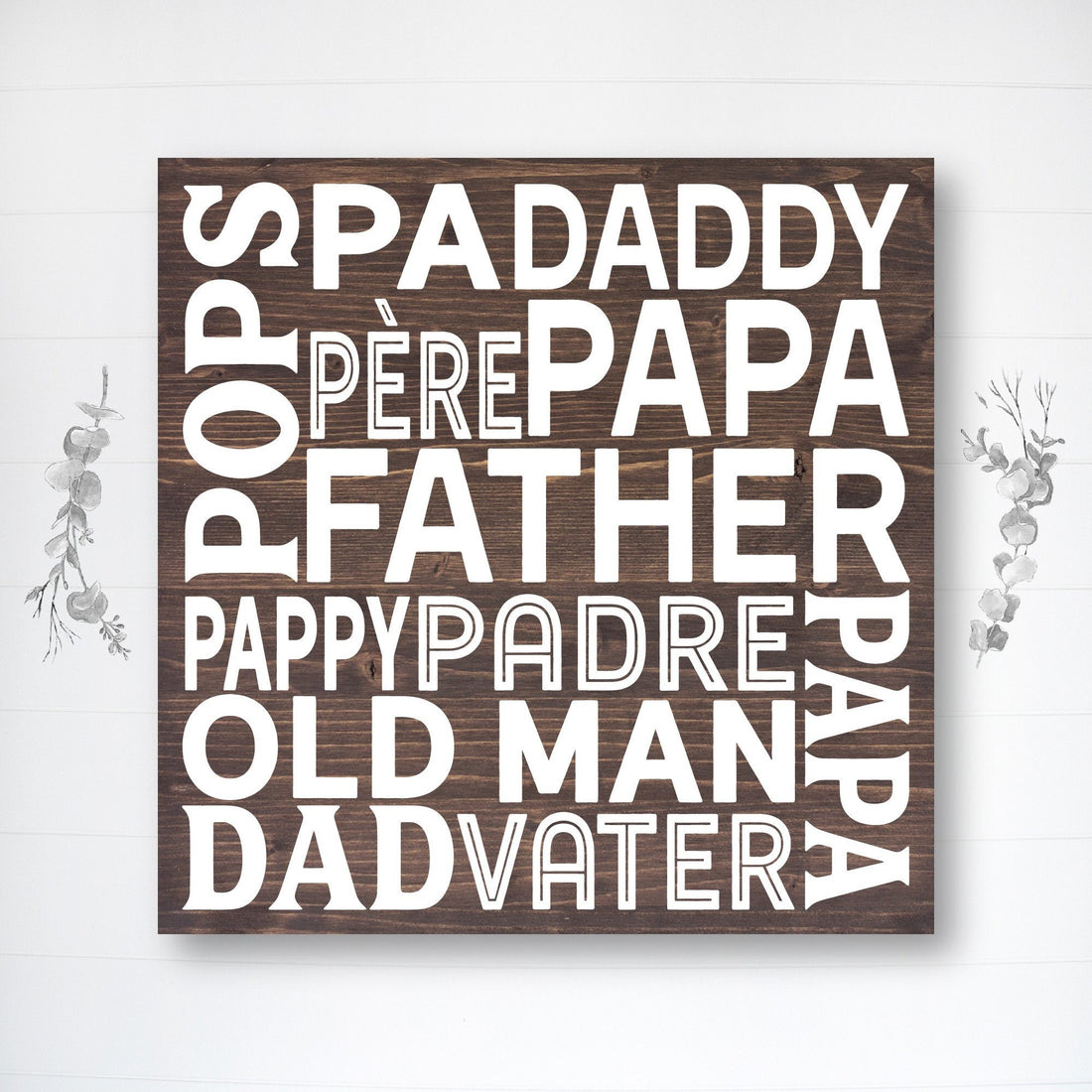 Dad Subway Art | Great Father's Day Gift! | Personalized Dad Gift | Dad Gift Ideas | Dad Sign | Rustic Wood Sign | Personalized Sign