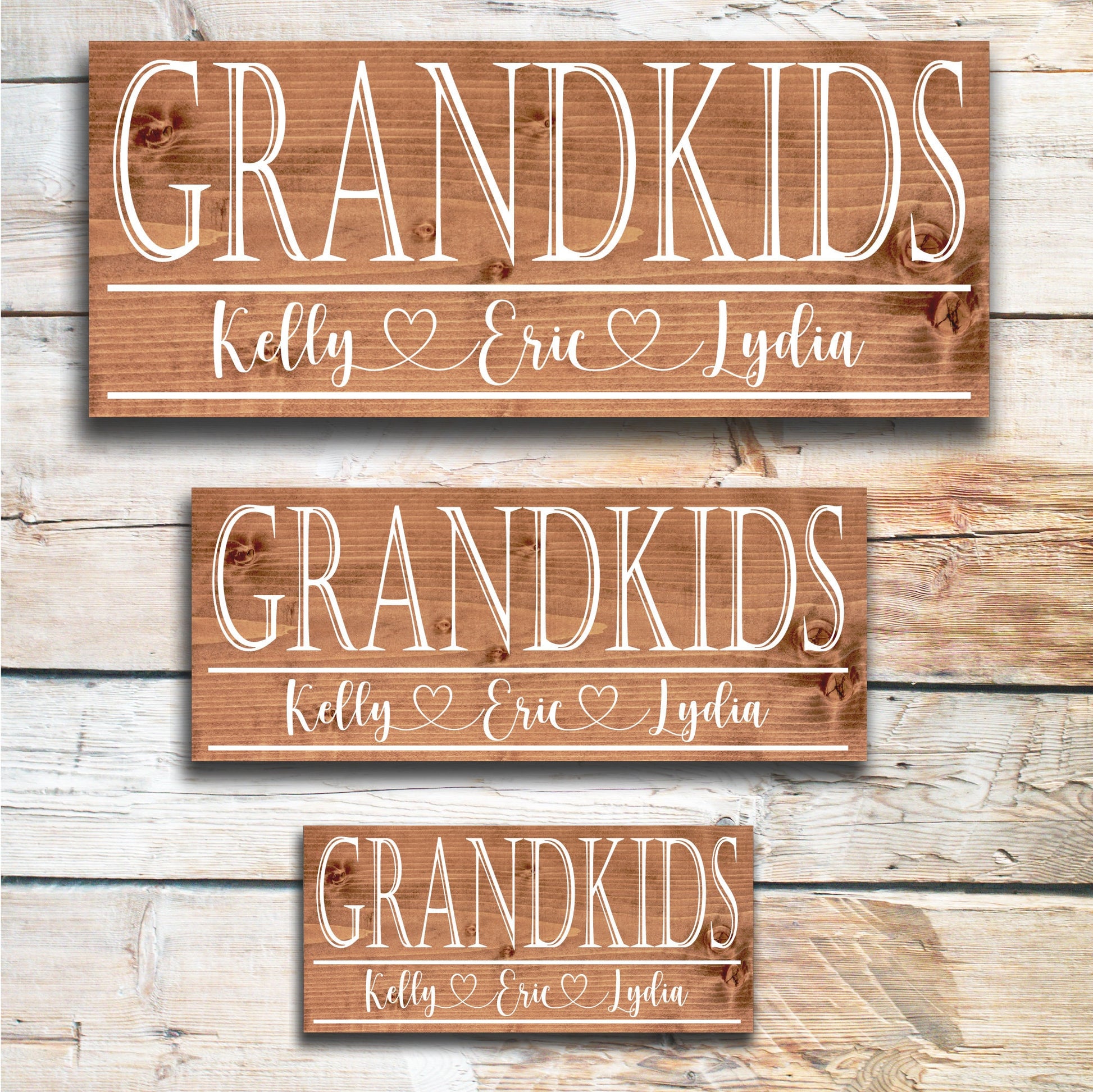 Grandkids | Grandpa Father's Day Gift | Personalized Fathers Day Gift | Gift for Grandpa | Custom Wood Sign