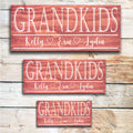 Grandkids | Grandpa Father's Day Gift | Personalized Fathers Day Gift | Gift for Grandpa | Custom Wood Sign
