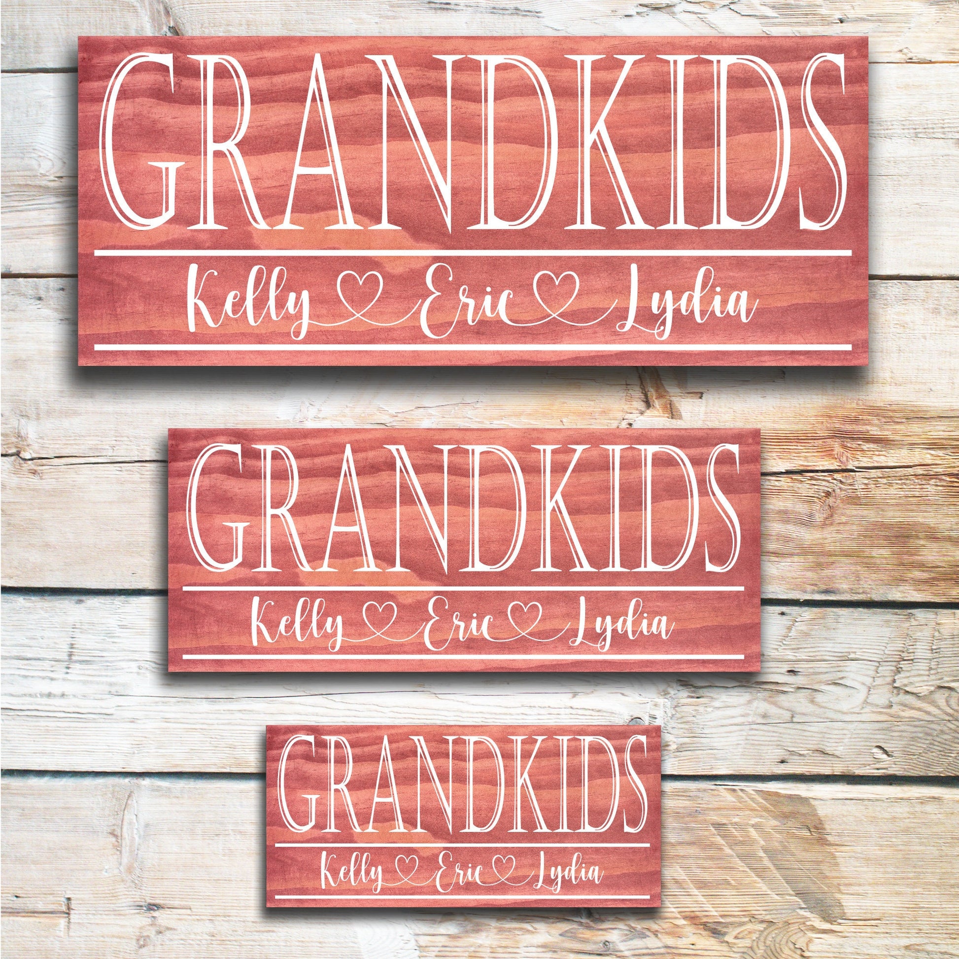 Grandkids | Grandpa Father's Day Gift | Personalized Fathers Day Gift | Gift for Grandpa | Custom Wood Sign