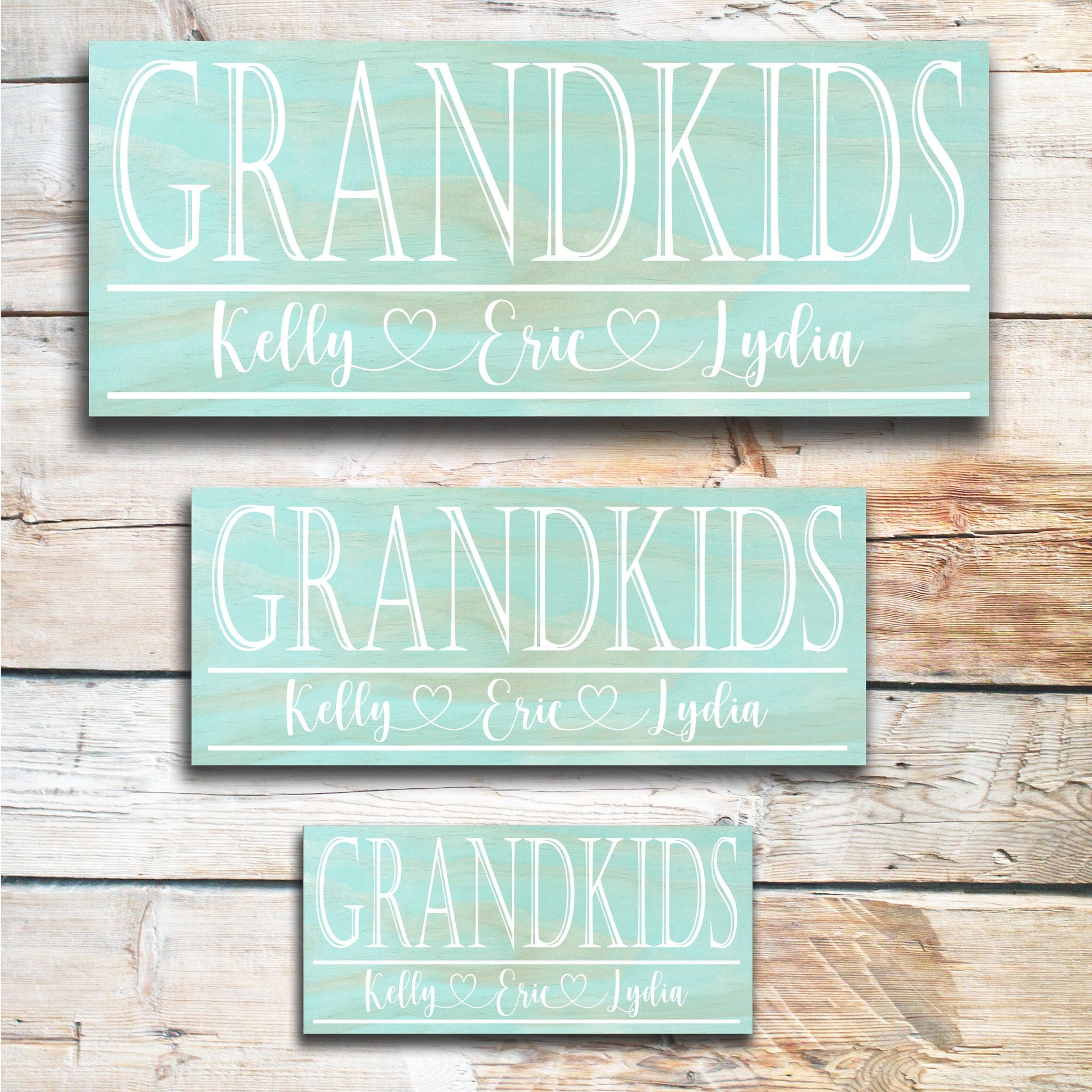 Grandkids | Grandpa Father's Day Gift | Personalized Fathers Day Gift | Gift for Grandpa | Custom Wood Sign