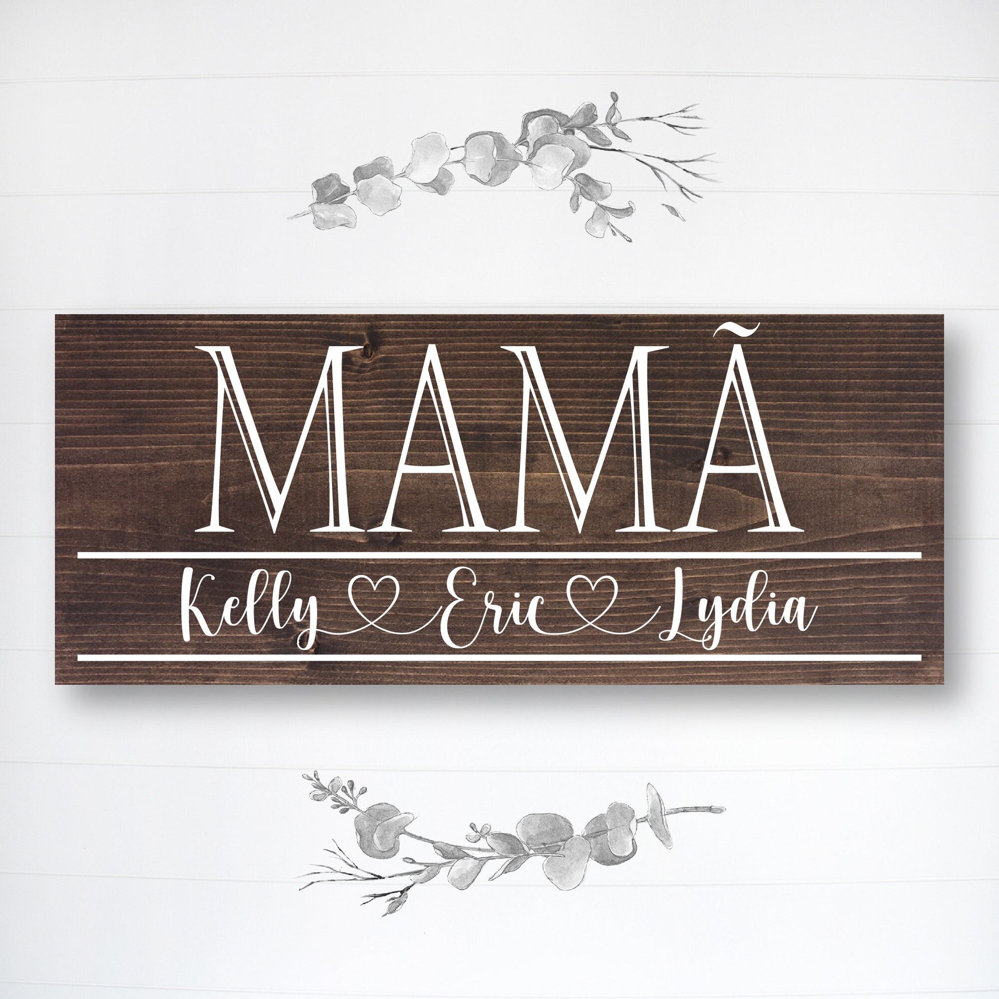 Mamã | Grandma Mother's Day Gift | Personalized Mother's Day Gift | Gift for Grandma | Custom Wood Sign