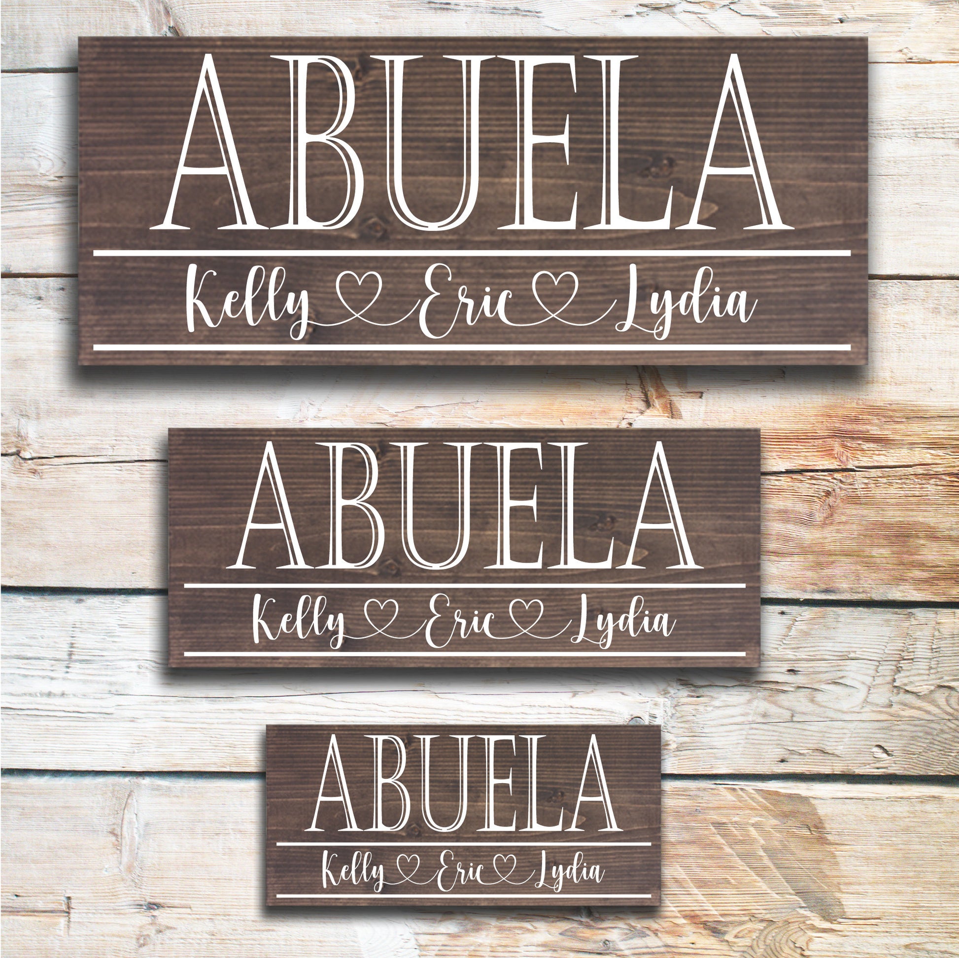 Abuela | Grandma Mother's Day Gift | Personalized Mother's Day Gift | Gift for Grandma | Custom Wood Sign