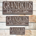 Grandkids | Grandpa Father's Day Gift | Personalized Fathers Day Gift | Gift for Grandpa | Custom Wood Sign