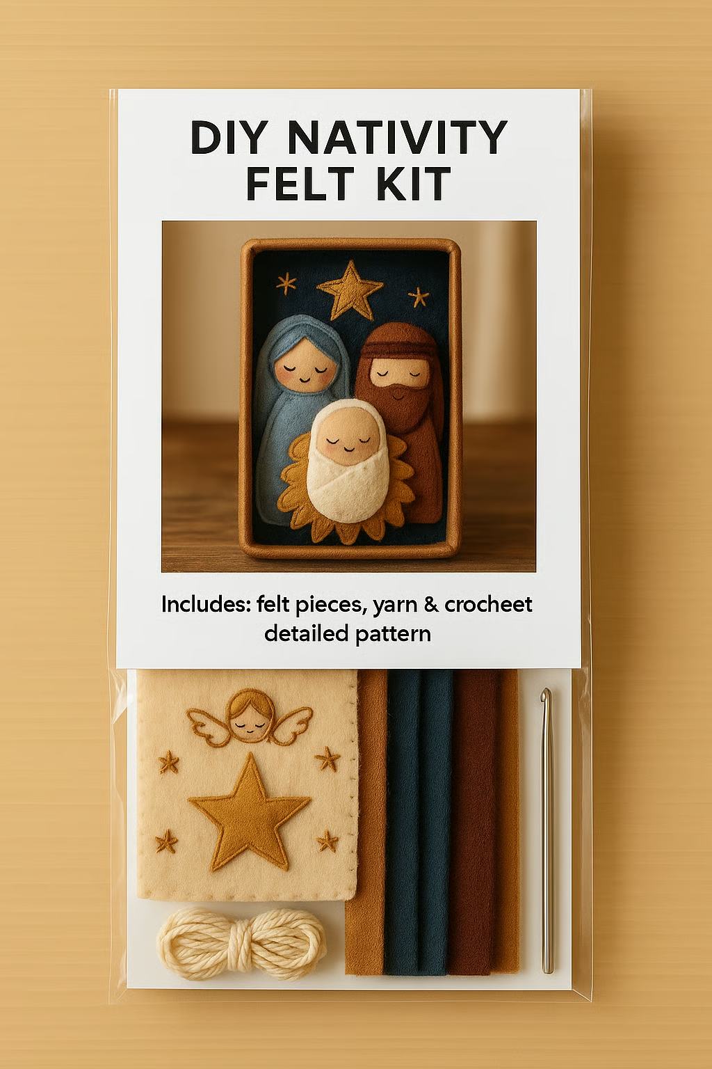 Handmade Christmas Nativity Felt Kit